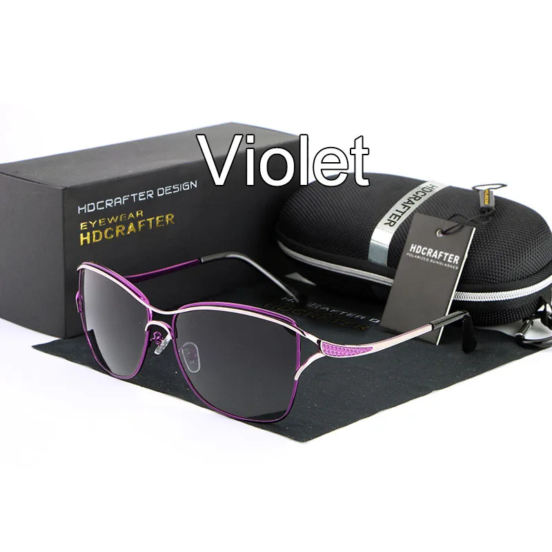 HDCRAFTER Роскошные брендовые солнцезащитные очки для женщин элегантные солнцезащитные очки для женщин anteojos de sol mujer солнцезащитные очки oculos de sol - Цвет линз: Violet