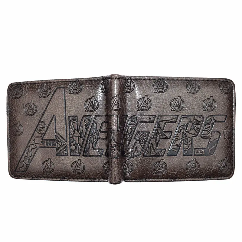 Высокое качество Marvel Мстители бумажник Капитан Америка/Дэдпул/Черная Пантера/Каратель мужские короткие кошельки с карманом для монет - Цвет: YM416042