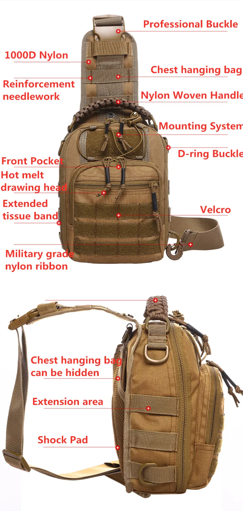 Спортивная военная сумка для отдыха на открытом воздухе, рюкзак для альпинизма, сумка на плечо, тактическая походная Сумка для кемпинга и охоты, сумка для рыбалки