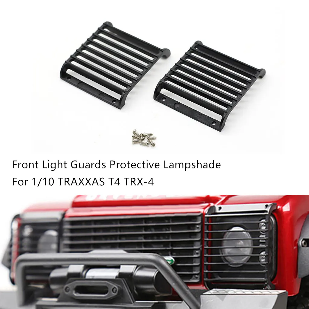 

Model Parts Front Light Shield Grille Protection Shade is 1/10 TRAXXAS T4 TRX-4 RC L0619