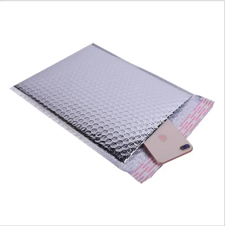 

20pcs 13 sizes Large Sliver Aluminum Bubble Shipping Bag, Padded Envelopes Bubble Mailer Bag Small Jewelry Packaging Bag