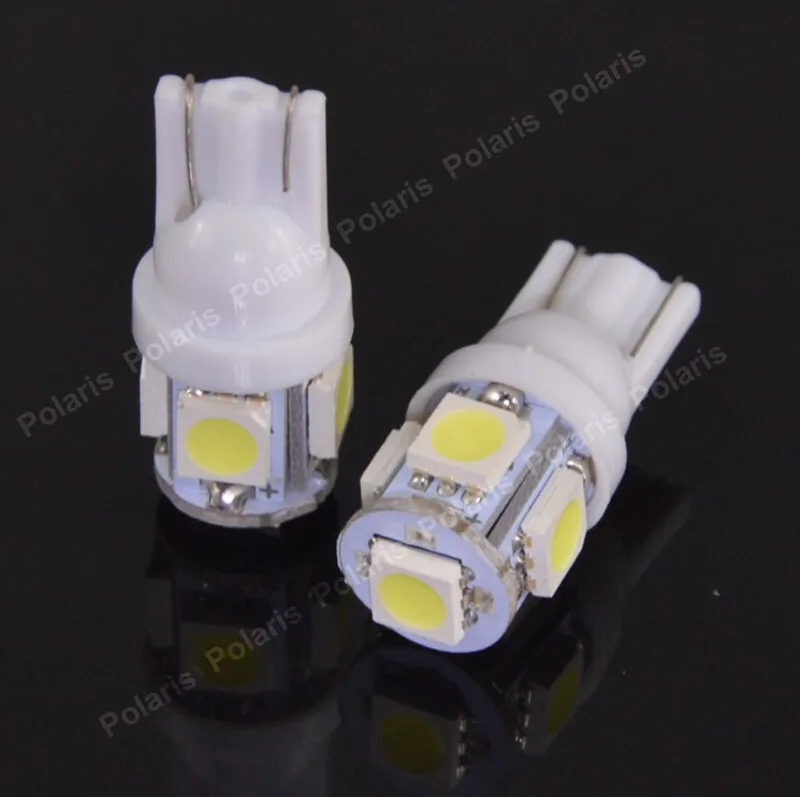 10 шт. высокое качество T10 5050 5 SMD DC 24V Автомобильный светодиодный светильник-маркер источник клиновидный хвост яркие лампы габаритные лампы