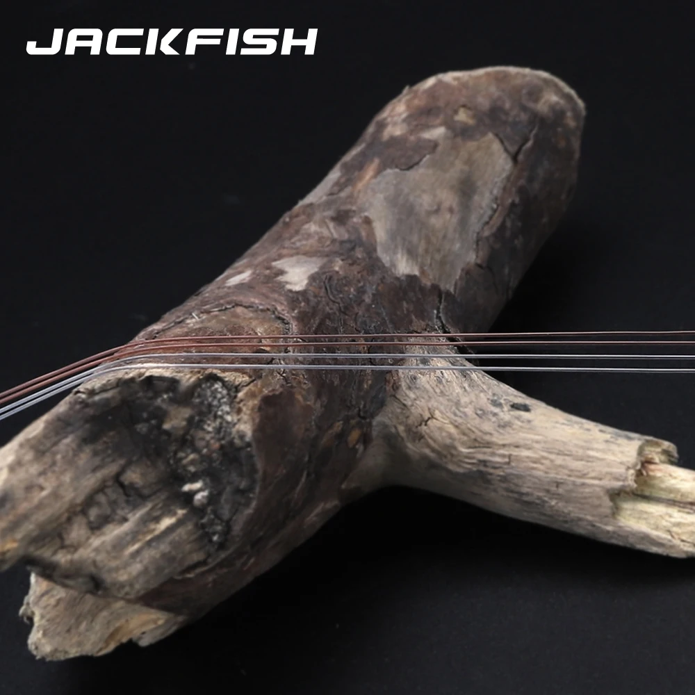 JACKFISH 100M Fluorocarbon Fishing Line red/clear two colors 4-32LB Carbon Fiber Leader Line fly fishing line pesca JACKFISH 100M Fluorocarbon Fishing Line red/clear two colors 4-32LB Carbon Fiber Leader Line fly fishing line pesca