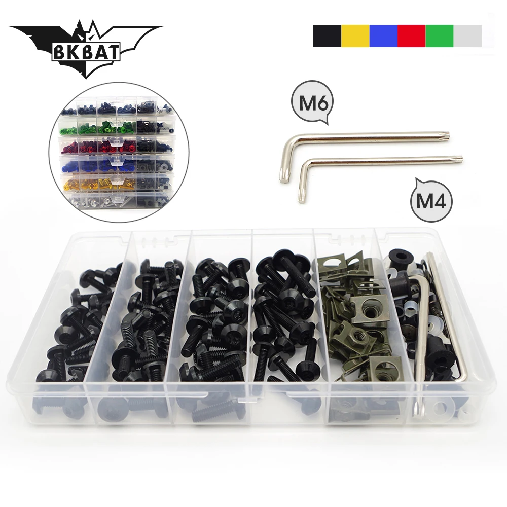 

For yamaha vmax 1200 ttr 230 fz16 accessories yz450f fzs 1000 fazer Motorcycle Bolts Screw Nuts M4/M6 fairing kit cover