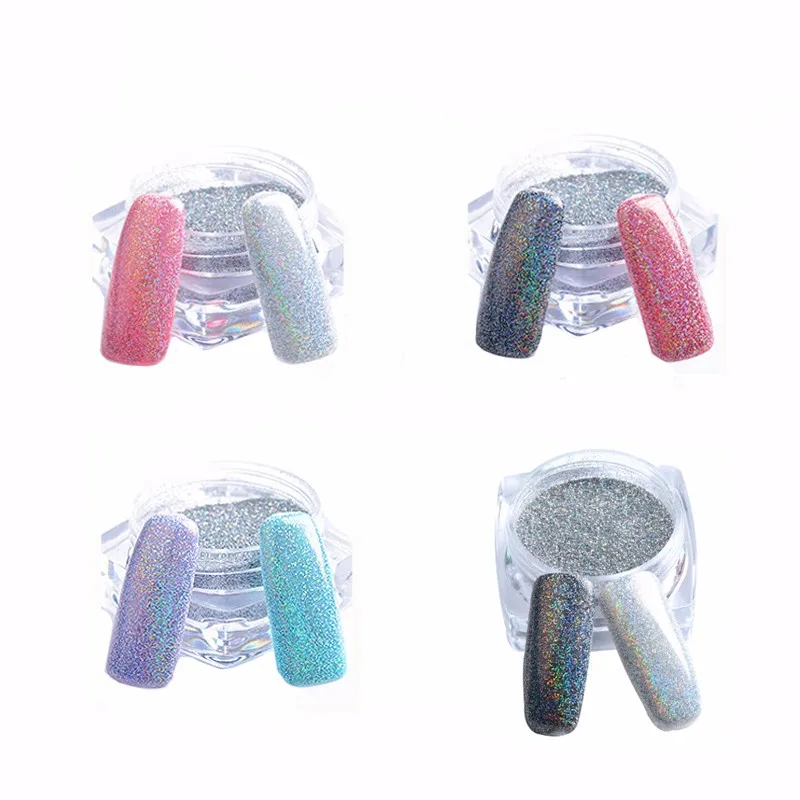 Новая Магия Chrome Nail Art Блеск Порошок Зеркальный Эффект Лазерного пигмент Мелкая
