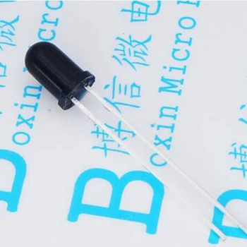 

1000Pcs/Lot Black F5 940 Nm Infrared Receiving Tube Diameter 5 Mm Black Photosensitive Diode LED connector