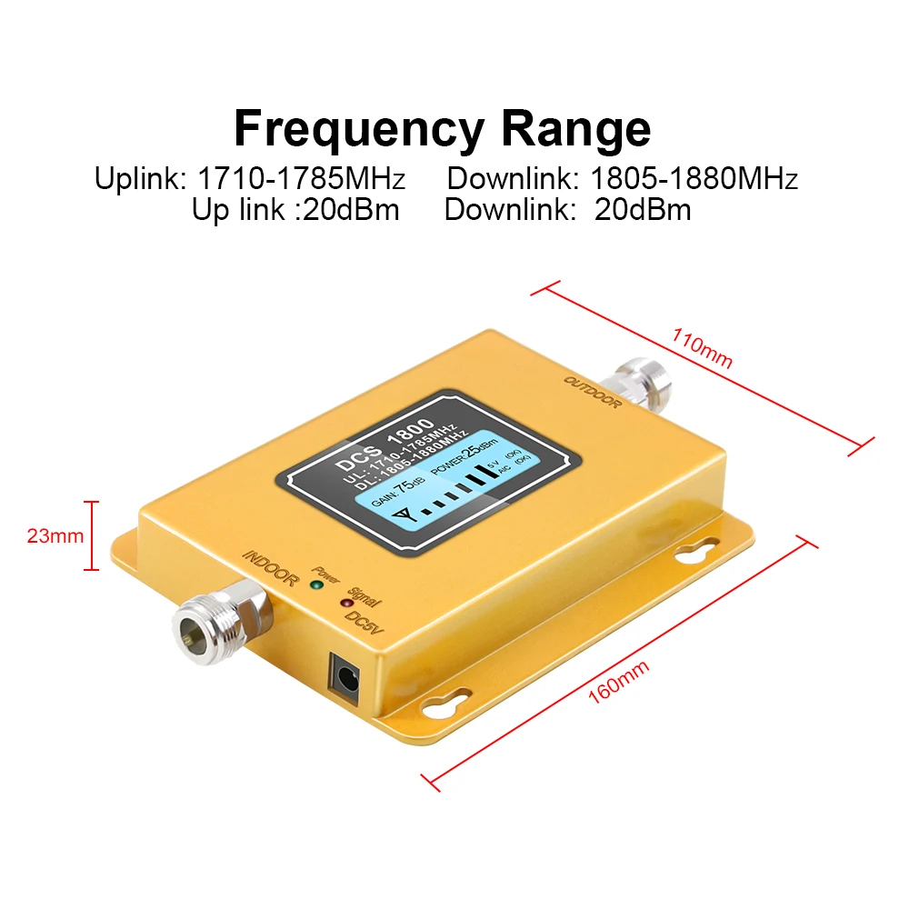 Gsm Lte 1800 усилитель ЖК дисплей 70dB усиление 2g 4g LTE Усилитель сотового телефона DCS 1800MHz