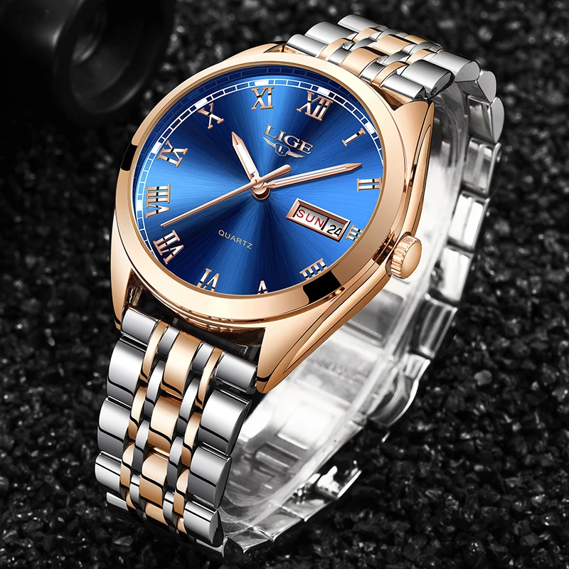 2019 LIGE New Rose Gold Women Watch Business Quartz Watch Ladies Top Brand Luxury Female Wrist Watch Girl Clock Relogio Feminin 2019 LIGE New Rose Gold Women Watch Business Quartz Watch Ladies Top Brand Luxury Female Wrist Watch Girl Clock Relogio Feminin