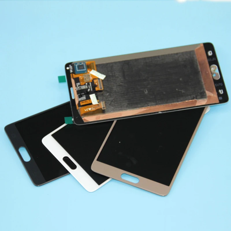 

AMOLED Phone LCD For Samsung Galaxy Note 4 N910 N910A N910F Note4 LCDS Display Touch Screen Digitizer Assembly Free Sticker
