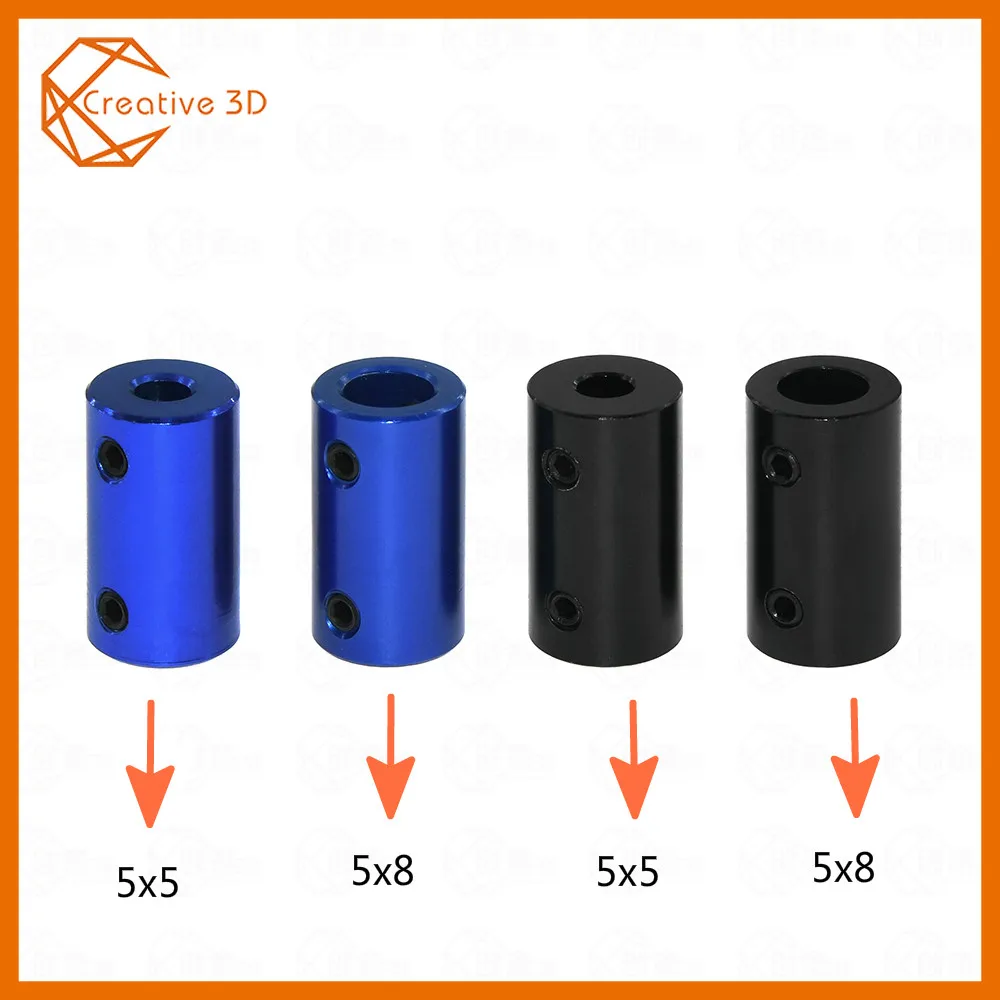 Алюминиевый сплав Муфта с отверстием 5 мм 8 мм 3D принтеры части синий гибкий вал Муфта Винт часть для шагового двигателя аксессуары