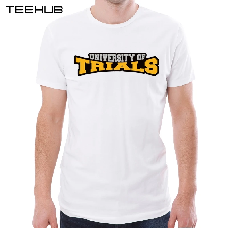 Новое поступление 2019 Мужская модная футболка TEEHUB с надписью испытания