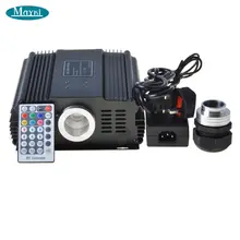 Maykit большая мощность 75 Вт Rgb Led Dmx Красочный Волоконно-оптический светильник+ 28key Rf пульт дистанционного управления для всех видов волоконно-оптический синий