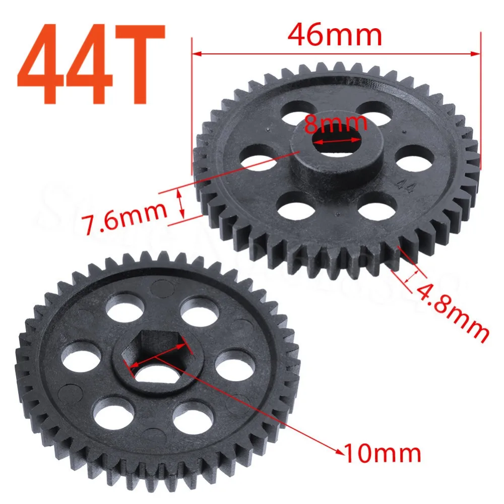 10pcs RC HSP 02040 Spur Diff Main Gear 44T For 1/10 Nitro On Road Car 94102 94122 SONIC XSTR POWER Redcat Lightning STR Parts