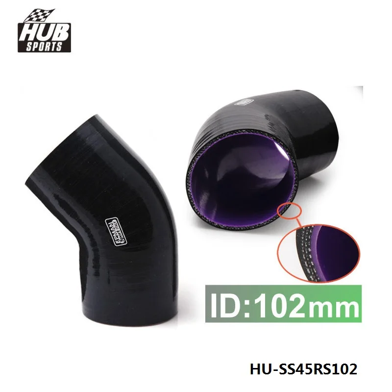 4" Aluminum 45° Intercooler Pipe (102mm OD) - Mandrel Bent