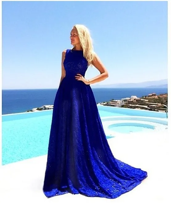 

Pure Color Lace Comfortable Woman Dress 2019 Spring Summer Empire Dress to the Floor Boho Maxi Dresses Tank Turtleneck Vestido