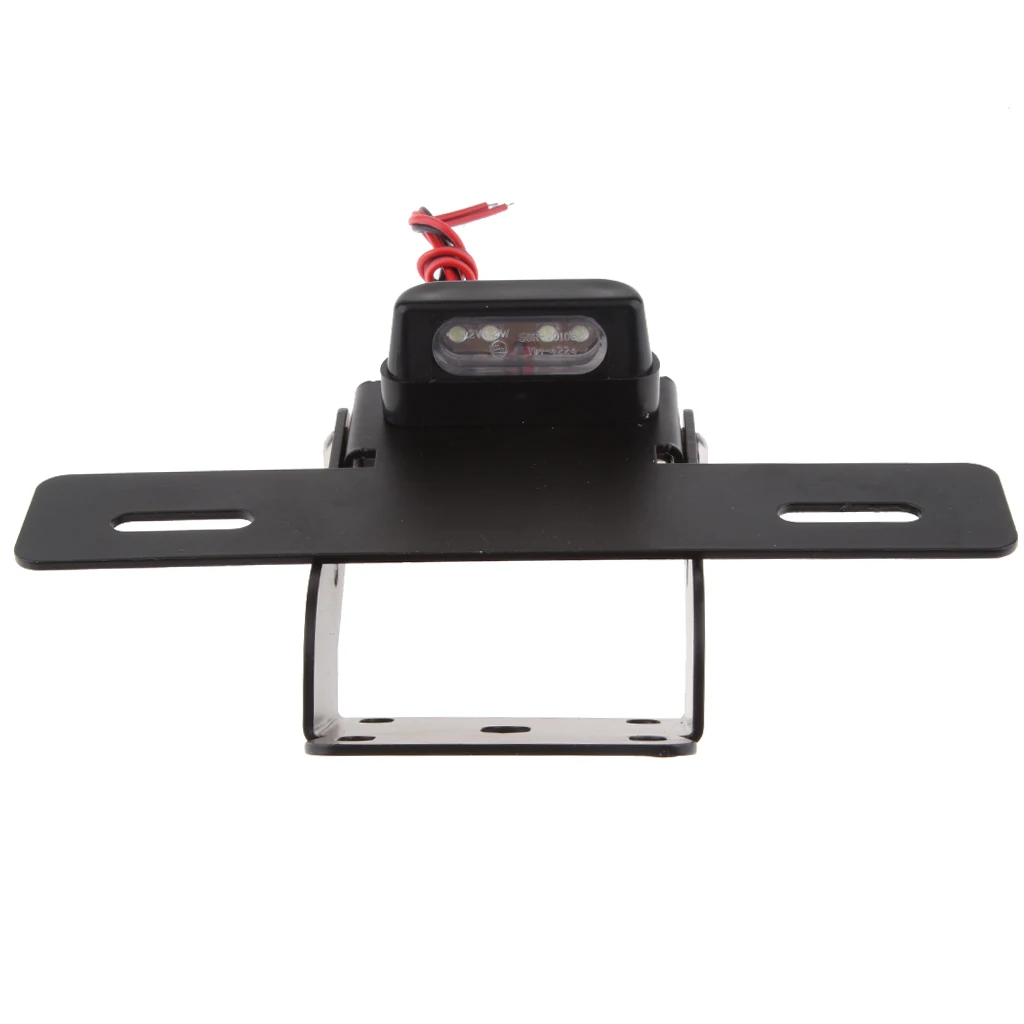 dolity Motorcycle License Plate Frame Bracket with Light for     390 2017-2018