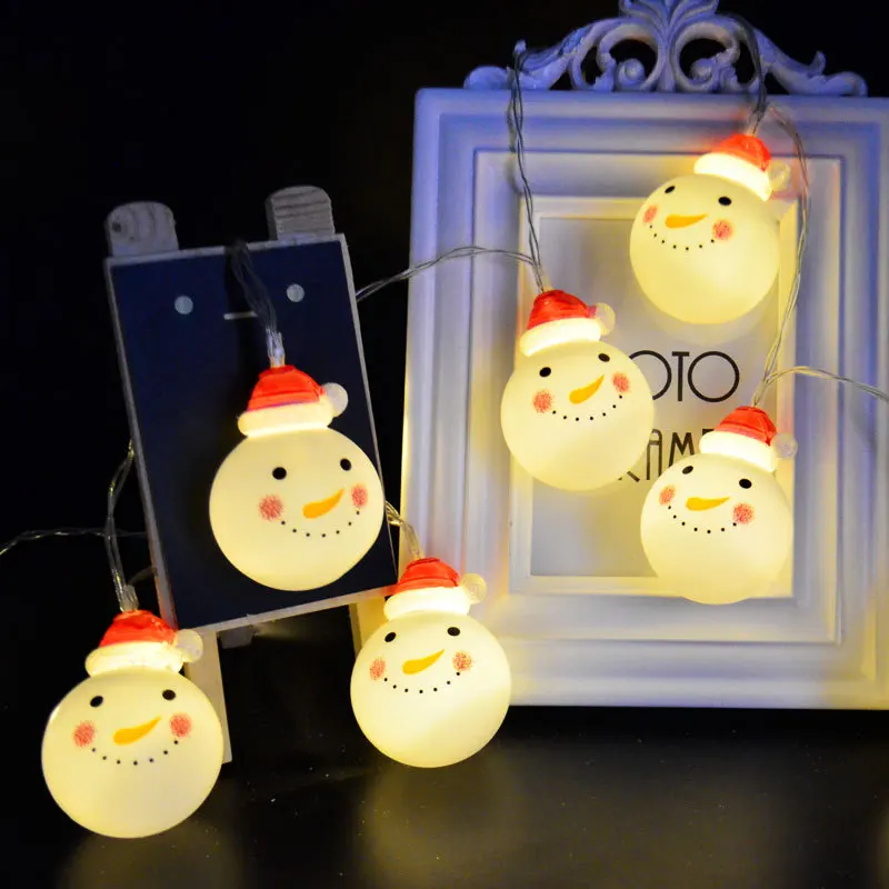  1-4m Chritmas LED String light Santa Claus Xmas Tree Stocking Shape Fairy Lights New Year Party Holiday Decoration String Lamp (101)