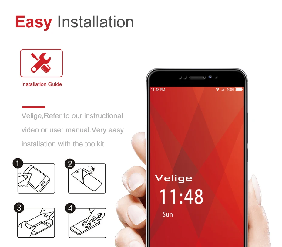 Velige Full Cover Tempered Glass For Meizu MX6 MX 6 Screen Protector 0.3MM Real 2.5D 9H Hardness Protective Glass Film (2)