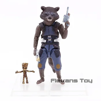 

Guardians of the Galaxy Rocket Raccoon & Tree Man PVC Action Figure Collectible Model Toy