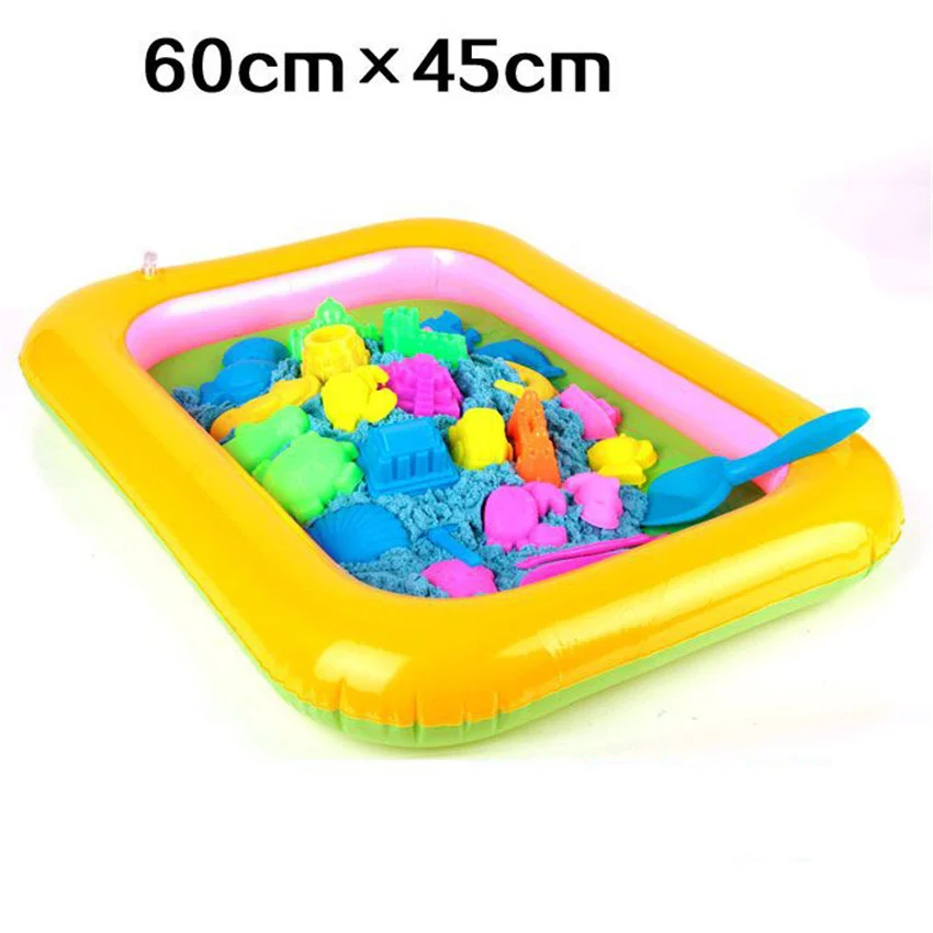 

Inflatable Sand Tray Playdough Sand Plasticine Tool/Mold Toy Multi-function Dynamic Sand Toys Gifts for Children Kids