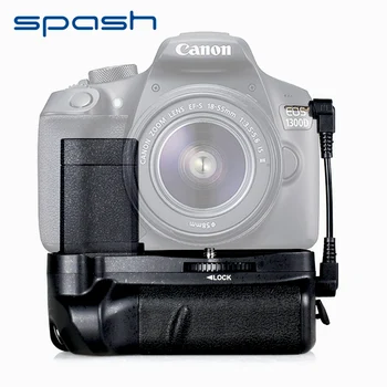

spash Multi-Power Battery Grip for Canon EOS 1100D 1200D 1300D Rebel T5 T6 T3 EOS Kiss X50 Work with LP-E10 Battery