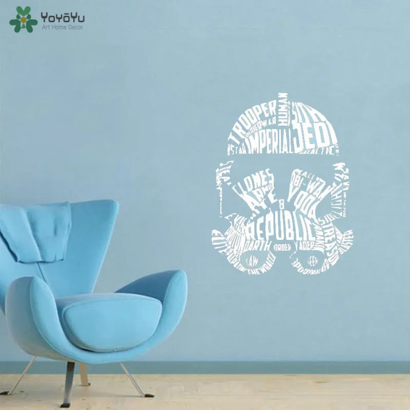 

YOYOYU Wall Decal Star Wars Storm Trooper Wall Quotes Sticker Removable Decal For Kids Room Robot Avatar Art Decoration QQ125