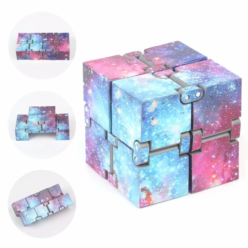 Infinity Cube Prime потрогать палец игрушка галактика снижение давления 4x4x4 см время для