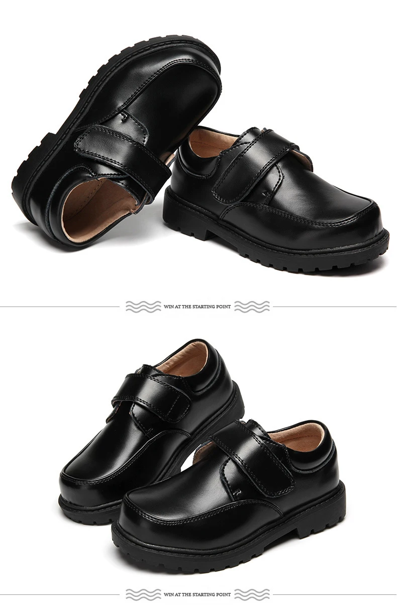 Брендовая детская обувь; кожаные сандалии для мальчиков; Новая Осенняя детская обувь для студентов; коллекция года; модная школьная обувь черного и белого цвета; KS137
