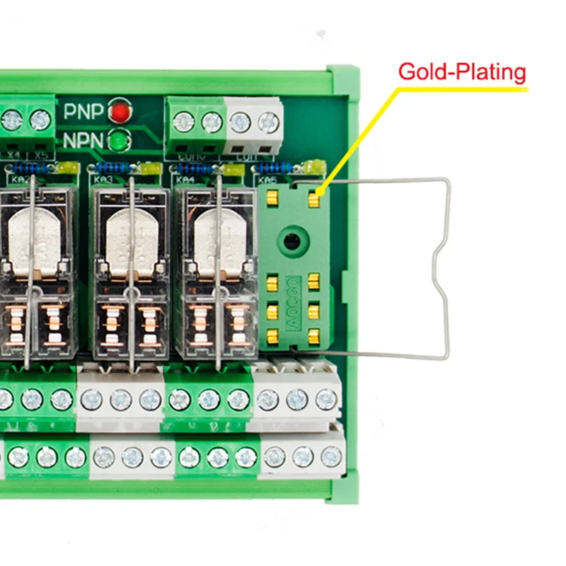 4 канальный OMRON DPDT G2R-2 на din-рейку реле интерфейса Модуль