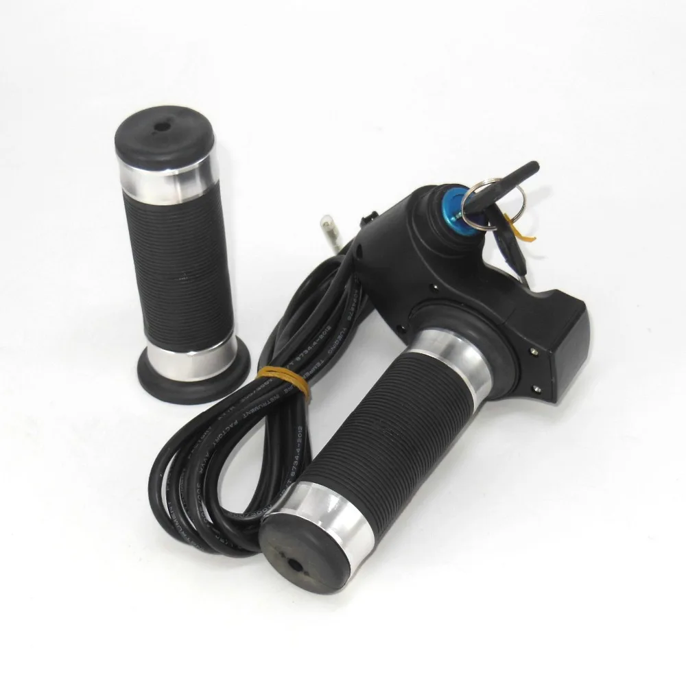 Discount EVFITTING Throttle for electric bike with ignition lock of 12V-84V with voltage display e-scooter Twist Throttle G101 3