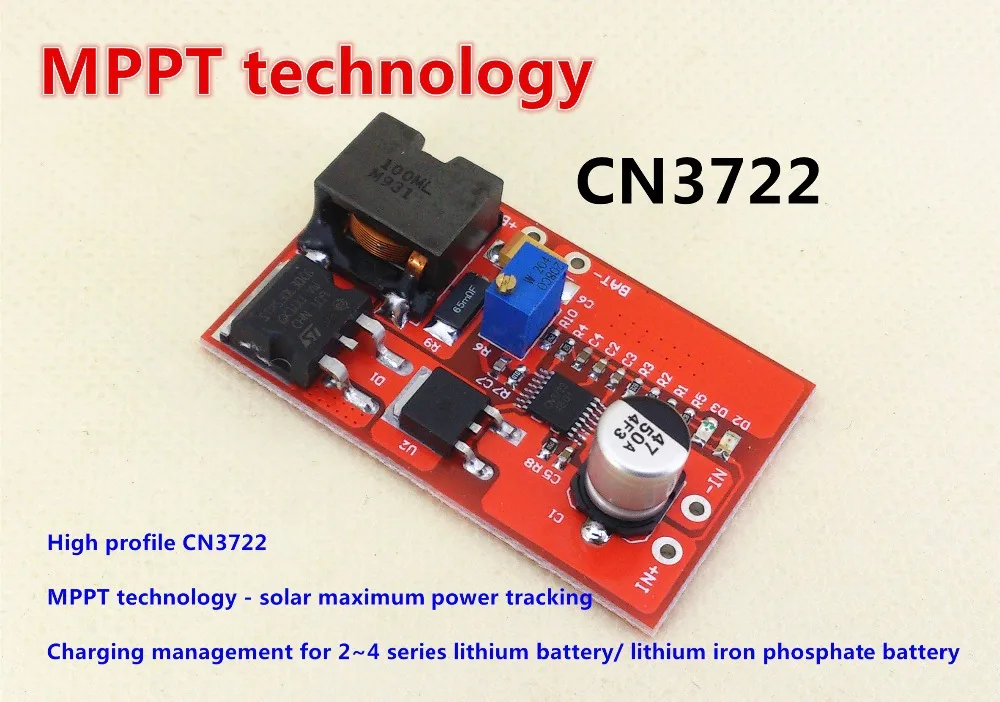 

Новинка, 2-4 струны, 2 струны, 3 струны, литиевая, железная, фосфатная, литиевая батарея, зарядка MPPT controller CN3722