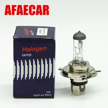 Afaecar 10 шт. H4 галогенные лампы 12 V 60/55 W 4300 K 55 Вт h7 h11 9005 9006 h1 h3 белые противотуманные галогеновые налобный фонарь автомобиля свет