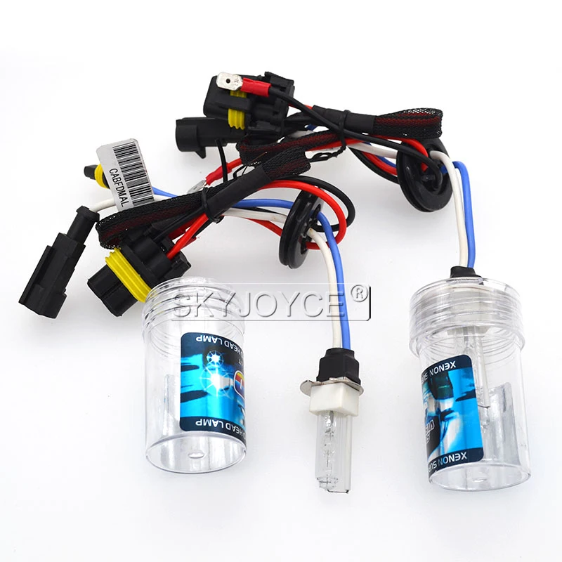 SKYJOYCE 55W HID xenon kit 12V AC CANBUS Ballast H3C Ceramics xenon bulb Car Xenon Headlight Retrofit Conversion Kit 3000K 6000K (2)