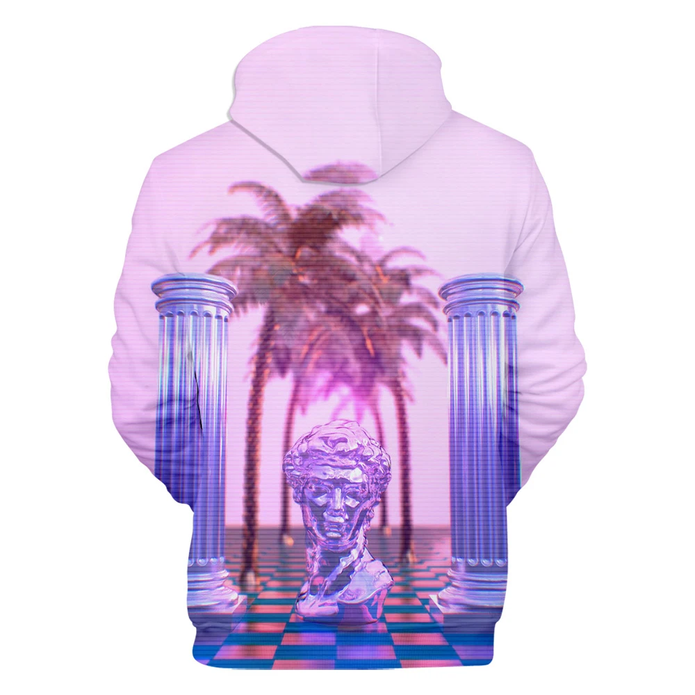 Новинка, Vaporwave, 3D толстовки, Мужская/Женская мода, принт, толстовка, пуловер, Vaporwave, длинный рукав, с капюшоном, унисекс, уличная одежда, топы