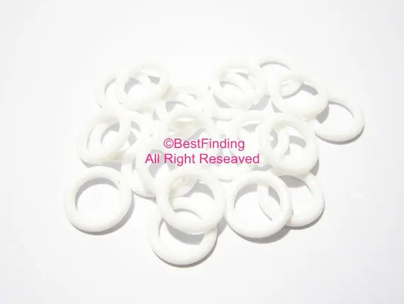 

12mm White Licorice silicone rings Licorice rubber rings 10x6mm licorice leather O rings