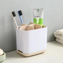 Креативный 5 сетка для ванной футляр для хранения зубной щетки Зубная паста отделочная коробка стойка пластиковая ванная Сумочка для туалетных принадлежностей коробка контейнер