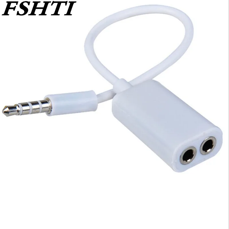 1 Male to 2 Female 3.5 Jack Aux Audio Cable Headphone Splitter for Apple iPhone 4 5 5s 6 6S 7 plus iPad iPod laptop MP3 speaker