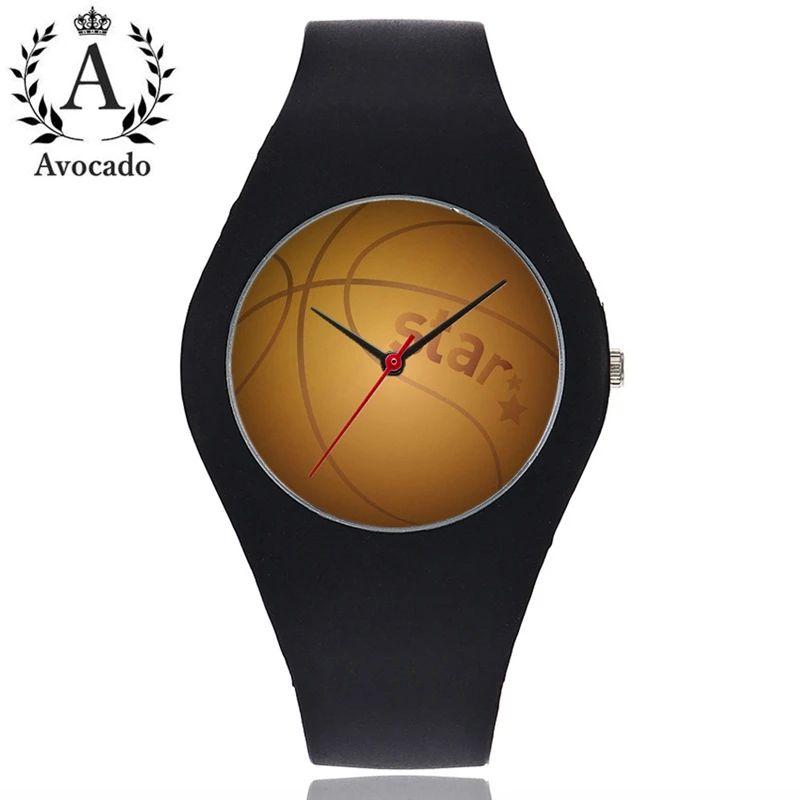 

Silica gel strap watches women men sports watch ladies Street Dance Basketball Art Quartz Watch