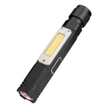 

Q5 LED Work Flashlight Light Multifunction COB Lamp Adjust USB Rechargeable torchflashlight life Light lantern Use Portable 5.6