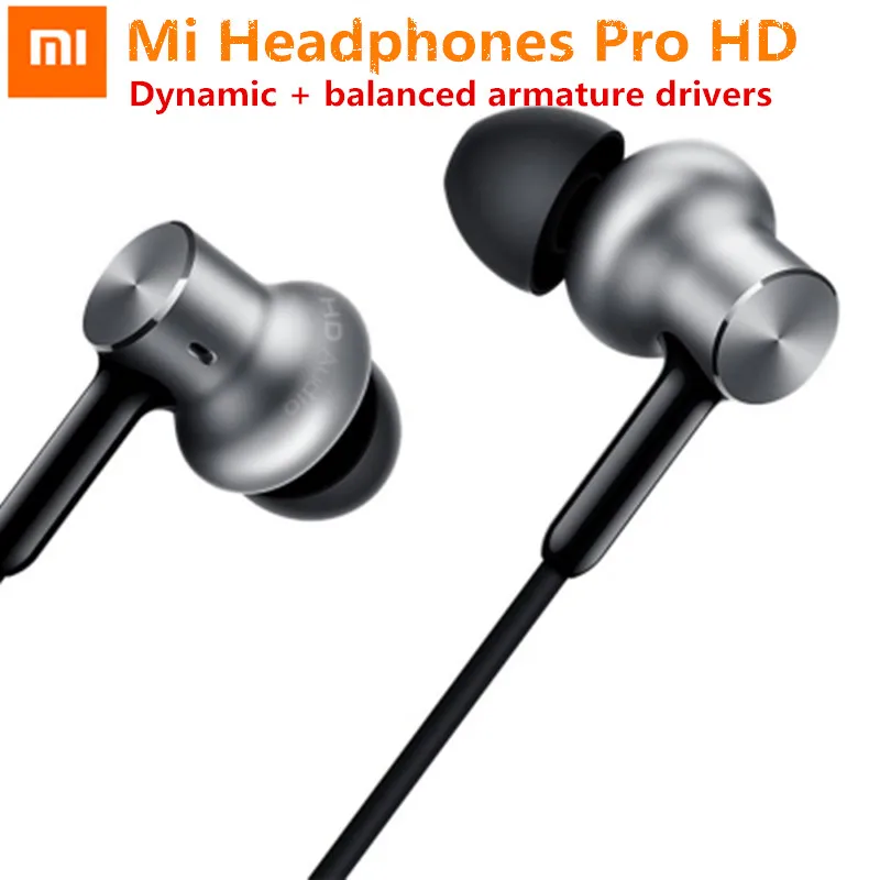 

Original Xiaomi Mi In-Ear Earphone Pro HD Dynamic Balanced Armature Driver Earphone With Volume Control pk MI Earphone Pro