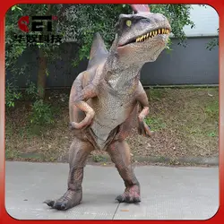 Взрослый костюм cryolophosaurus механический динозавр наряды костюм реалистичный ходячий динозавр костюм Tricky реквизит Косплей Монстр