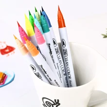 Janpan kuretake RB6000 мультфильм акварель иллюстрации Pen Brush надписи 32 цветов/много