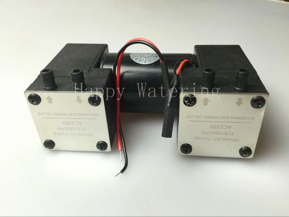 25 Вт двойной головкой DC12V/24 V AC220V воздушный компрессор 180 кПа 15 л/мин маленький вакуумный насос-70 кПа