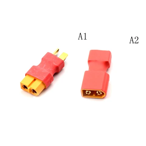 T Male Plug to XT60 Male T Female Plug to XT60 Female Adapter For RC Helicopter Quadcopter LiPo Battery Plug Connector 1pcs title=