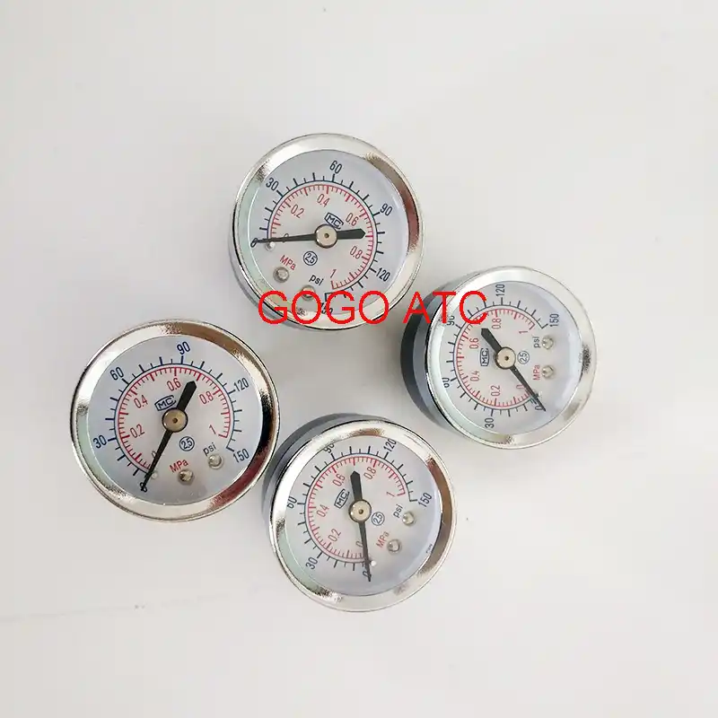 SMC Airtac type Pneumatic mini air pressure gauge iron plastic port 1/8