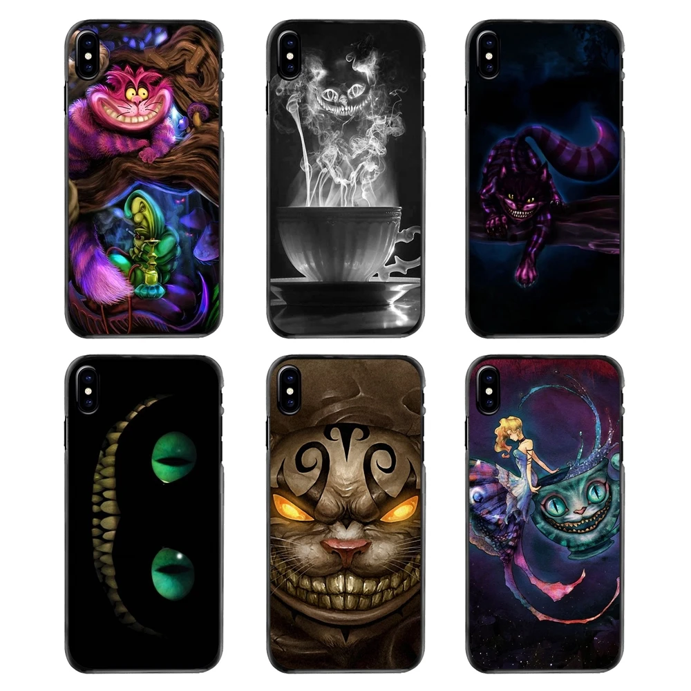 For Huawei P7 P8 P9 P10 Lite Plus 2017 2016 Honor 5C 6 4X 5X Mate 8 7 9 Covers Alice in Wonderland Space Cheshire Cat Art Print |