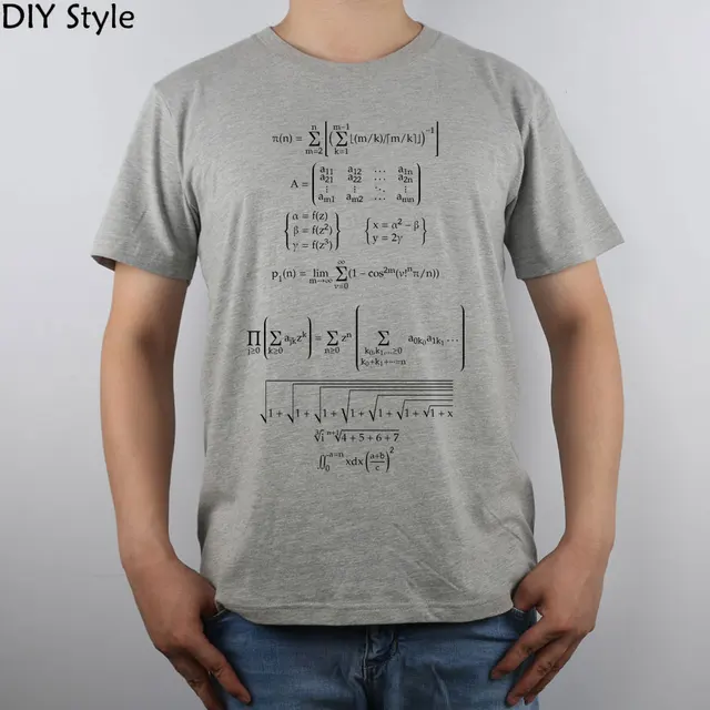 Render mathematical formulas math t shirt Top Pure Cotton Men T Shirt