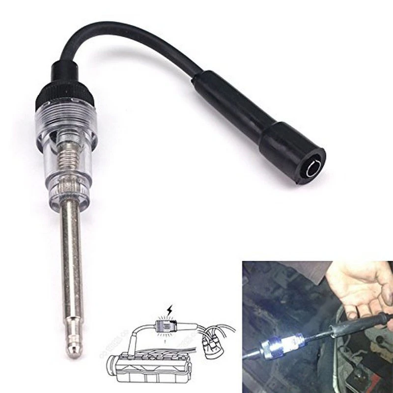 CAR VAN VEHICLE SPARK PLUG INDICATOR TESTER WIRE COIL IGNITION TESTING TOOL 10D