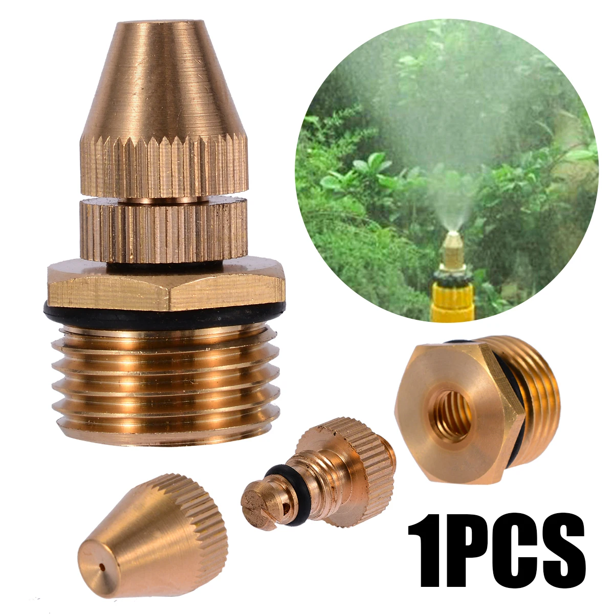 1/2 Inch Brass Adjustable Sprinkler Garden Lawn Atomizing Watering Irrigation Nozzle Sprayers Mayitr