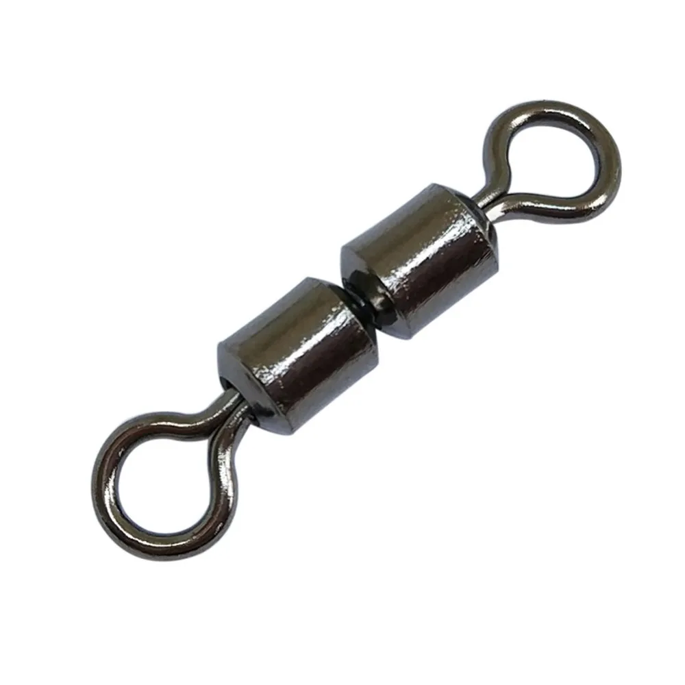Buy F2052 100pcs/lot High Speed Double Rolling Swivel Barrel Fishing Swivels